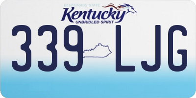 KY license plate 339LJG