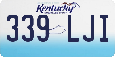 KY license plate 339LJI