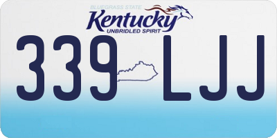 KY license plate 339LJJ