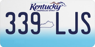 KY license plate 339LJS