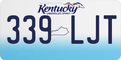 KY license plate 339LJT