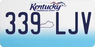 KY license plate 339LJV