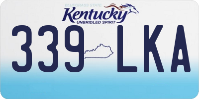 KY license plate 339LKA