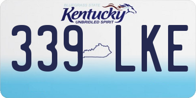 KY license plate 339LKE