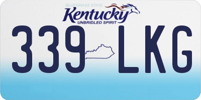 KY license plate 339LKG