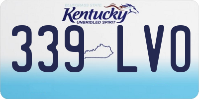 KY license plate 339LVO
