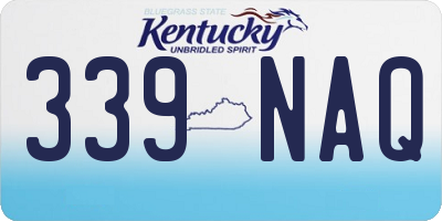 KY license plate 339NAQ