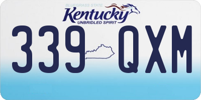 KY license plate 339QXM