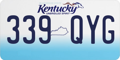 KY license plate 339QYG