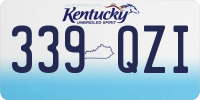 KY license plate 339QZI