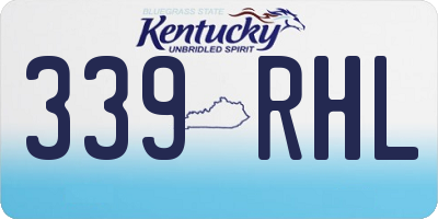 KY license plate 339RHL
