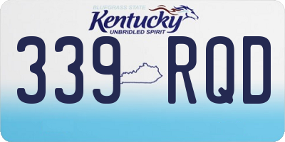 KY license plate 339RQD