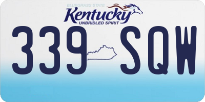 KY license plate 339SQW