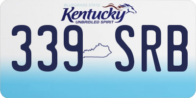 KY license plate 339SRB
