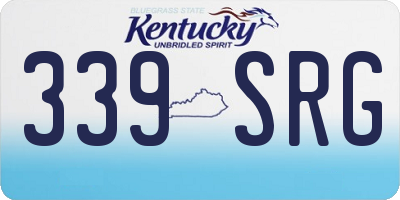 KY license plate 339SRG