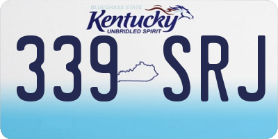 KY license plate 339SRJ