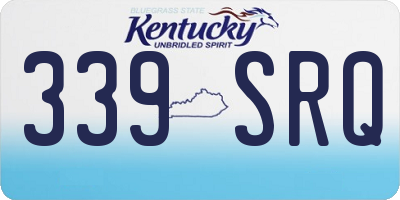 KY license plate 339SRQ
