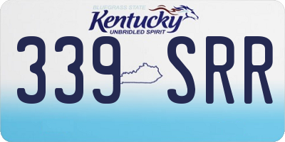 KY license plate 339SRR
