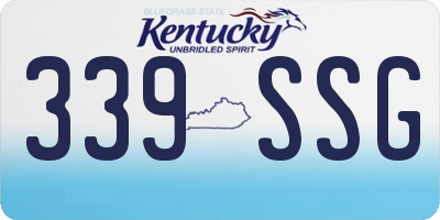 KY license plate 339SSG