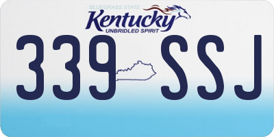 KY license plate 339SSJ