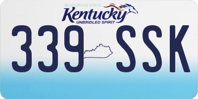 KY license plate 339SSK