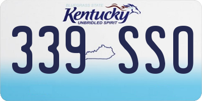 KY license plate 339SSO
