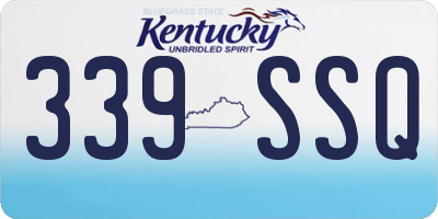 KY license plate 339SSQ