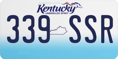 KY license plate 339SSR