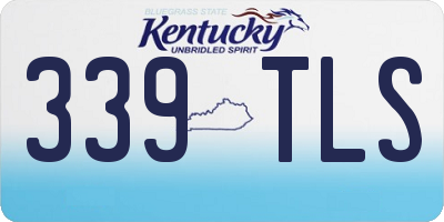 KY license plate 339TLS