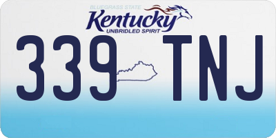 KY license plate 339TNJ