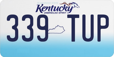 KY license plate 339TUP