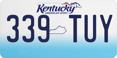 KY license plate 339TUY