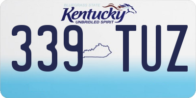KY license plate 339TUZ