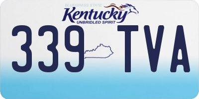 KY license plate 339TVA