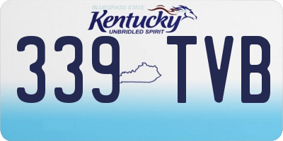 KY license plate 339TVB