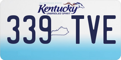 KY license plate 339TVE