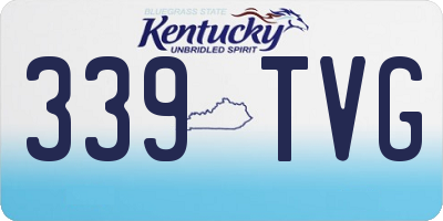 KY license plate 339TVG