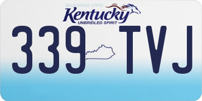 KY license plate 339TVJ