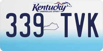 KY license plate 339TVK