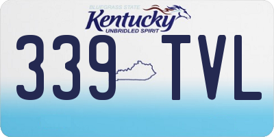 KY license plate 339TVL