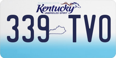 KY license plate 339TVO