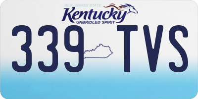 KY license plate 339TVS