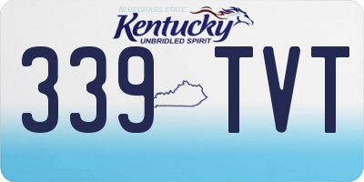 KY license plate 339TVT