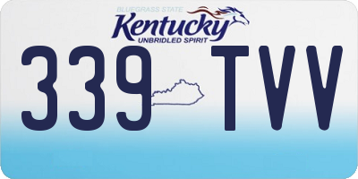 KY license plate 339TVV