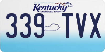 KY license plate 339TVX