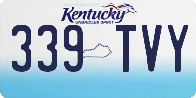 KY license plate 339TVY