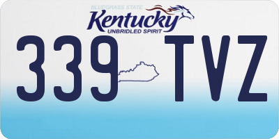 KY license plate 339TVZ