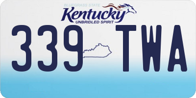 KY license plate 339TWA