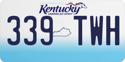 KY license plate 339TWH