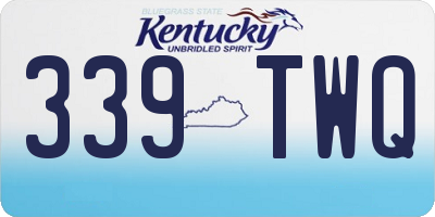 KY license plate 339TWQ